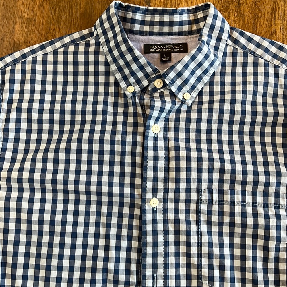 Banana Republic Blue check shirt